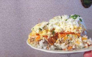 Салат мимоза с сайрой — классические рецепты с фото Салат из сайры консервированной мимоза с сыром